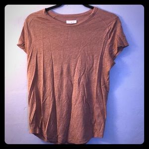 Dusty rose linen tee
